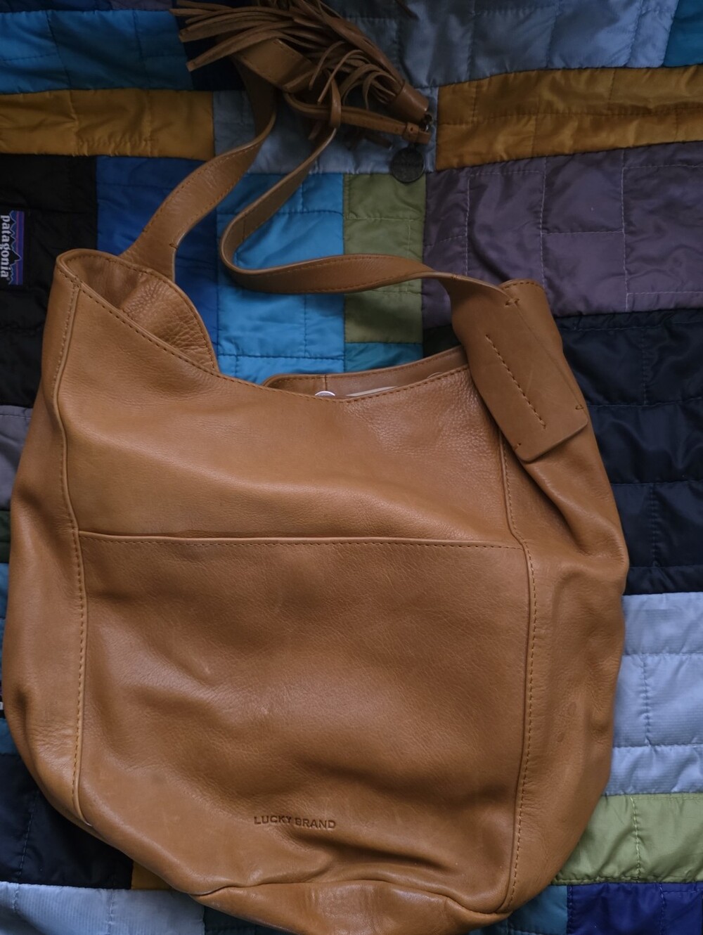 Leather Shoulder Bag in Tan - Lucky Brand